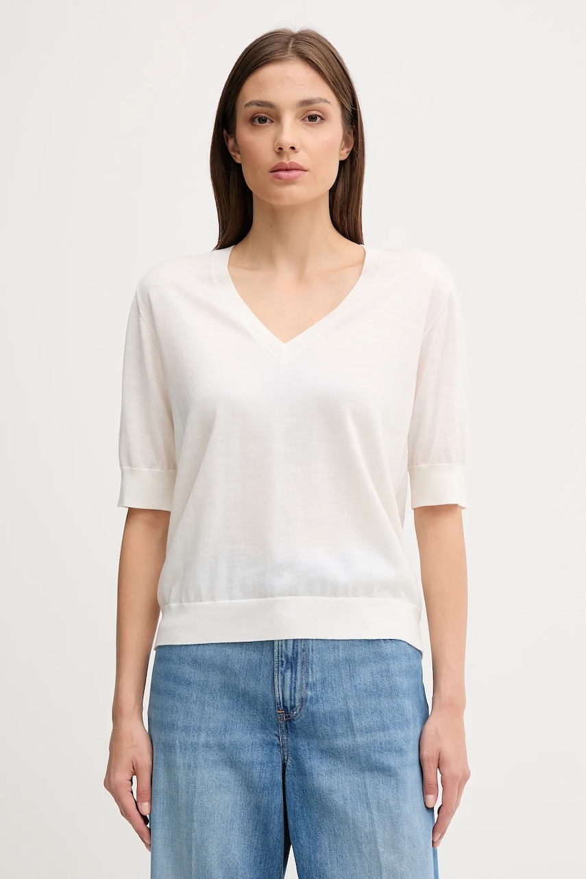 Vlněný svetr Joop! dámský, béžová barva, 30047627