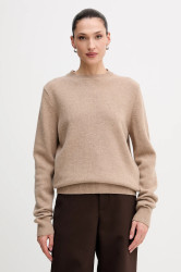 Vlněný svetr La Mania MELLOW dámský, béžová barva, MELLOW