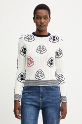 Vlněný svetr Marella dámský, bílá barva, 2523366114200
