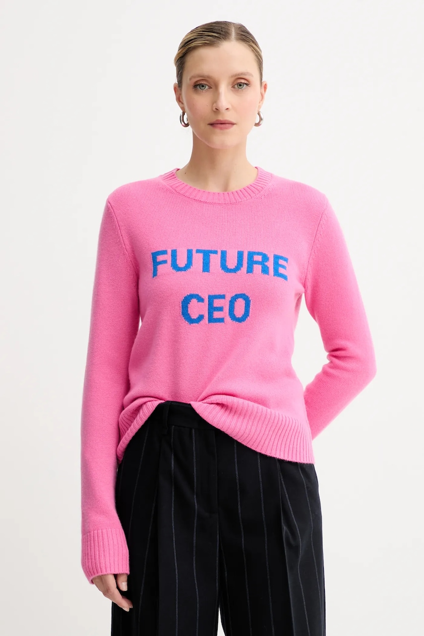 Vlněný svetr MAX&Co. dámský, růžová barva, 2528366032200
