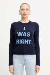 Vlněný svetr MAX&Co. dámský, tmavomodrá barva, 2528366032200