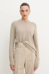 Vlněný svetr MICHAEL Michael Kors dámský, béžová barva, MT5619D4VR