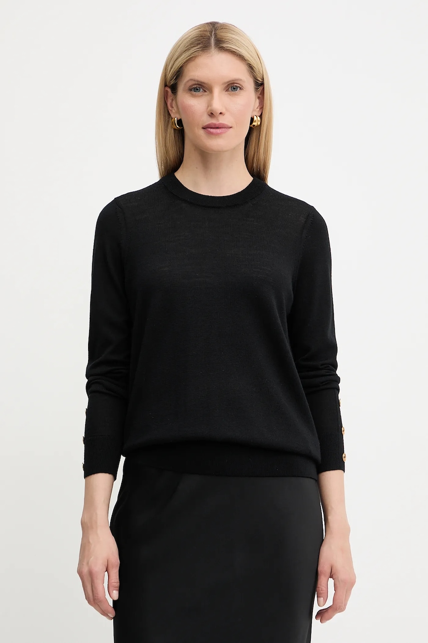 Vlněný svetr MICHAEL Michael Kors dámský, černá barva, MT5619D4VR