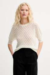 Vlněný svetr MUNTHE POPTA dámský, béžová barva, 252161925274