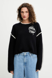 Vlněný svetr Pinko dámský, modrá barva, 105397 A2PK