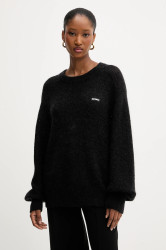 Vlněný svetr Rotate dámský, černá barva, 114565100
