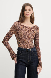 Vlněný svetr Twinset dámský, hnědá barva, 252TP3600