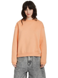 Volcom dámská mikina Stone Heart Up Crew Pale Peach | Růžová | Velikost S