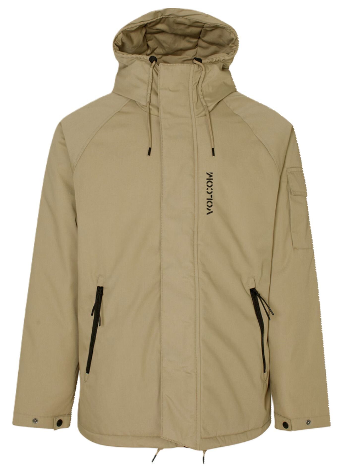 Volcom pánská bunda Stoke Stone Ii 10K Jacket Khaki | Zelená | Velikost L