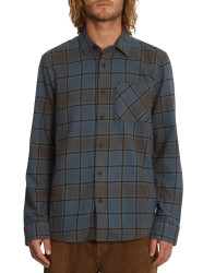 Volcom pánská košile Caden Plaid Ls Marina Blue | Modrá | Velikost M