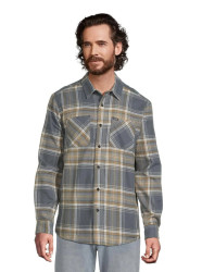 Volcom pánská košile Netastone Flannel Ls Dark Slate | Šedá | Velikost M | 100% bavlna