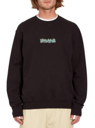 Volcom pánská mikina Alstone Crew Black | Černá | Velikost L