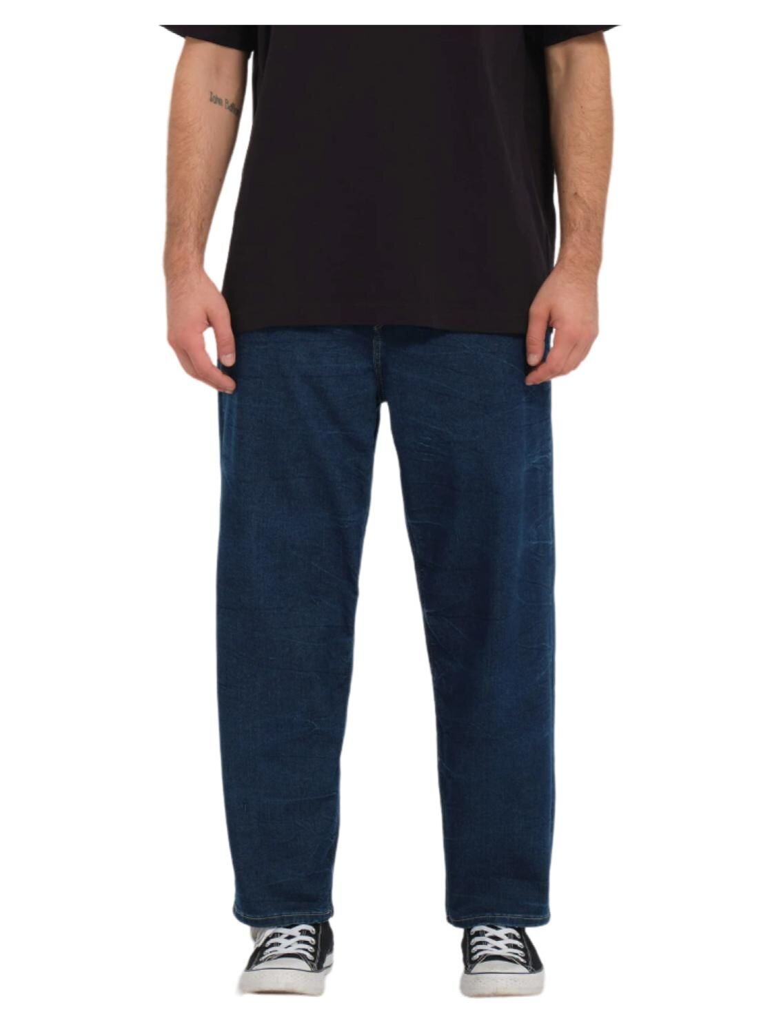 Volcom pánské kalhoty Billow Tapered Light Blue Acid | Modrá | Velikost 36