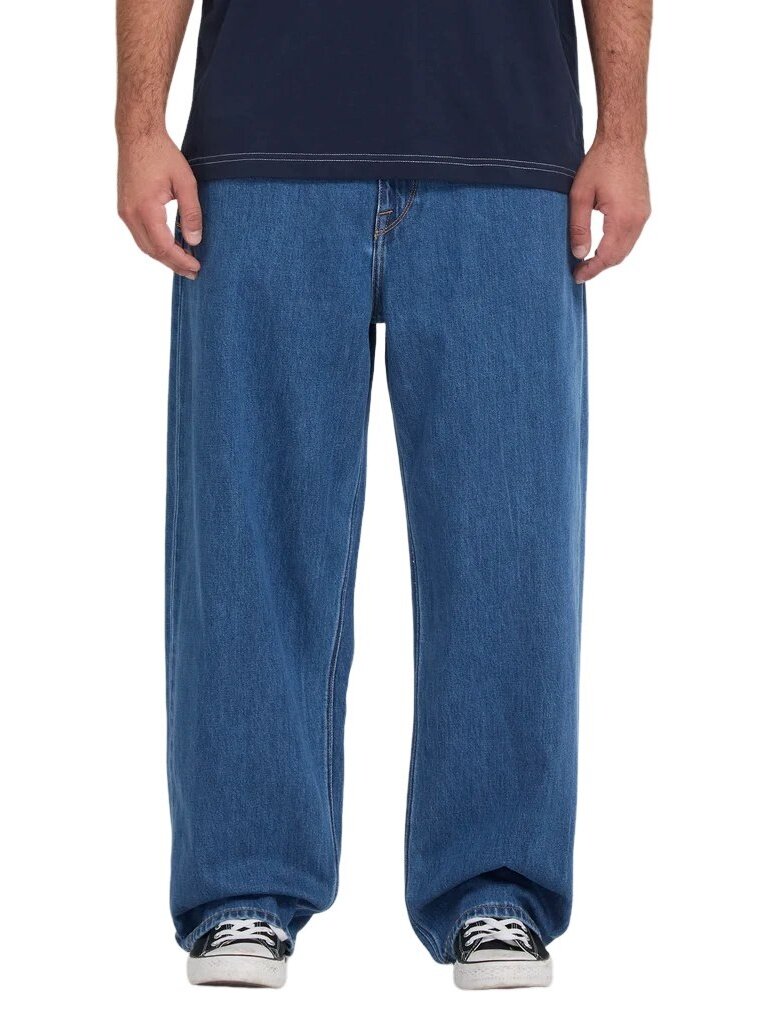 Volcom pánské kalhoty Chillow Denim Oliver Stone No Tint | Modrá | Velikost 33 | 100% bavlna