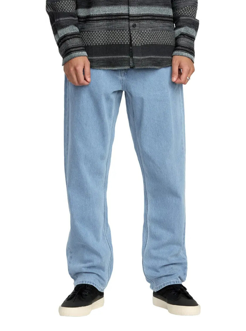 Volcom pánské kalhoty Fivedown Denim Camper Blue | Modrá | Velikost 32 | 100% bavlna