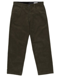 Volcom pánské kalhoty Frickin Loose Tapered Cord Wren | Šedá | Velikost 32 | 100% bavlna