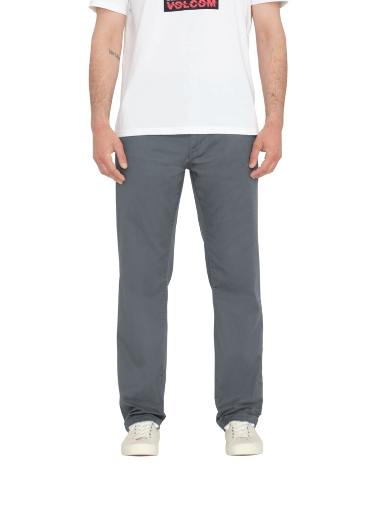Volcom pánské kalhoty Frickin Modern Stret Dark Slate | Šedá | Velikost 32 x 34