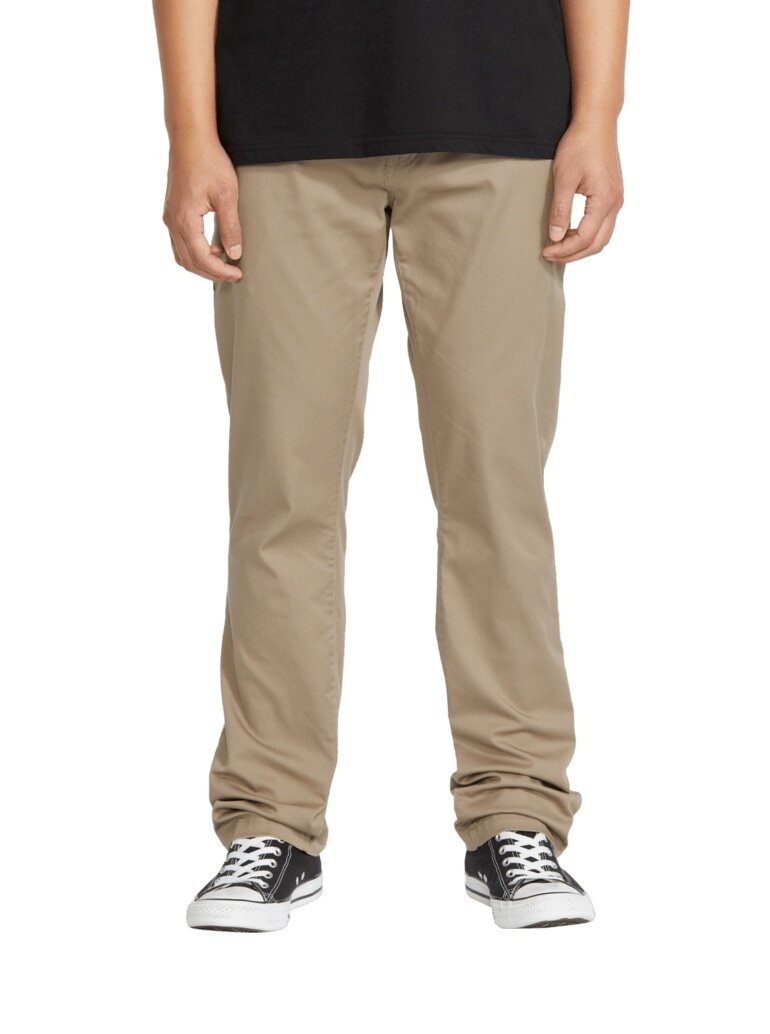 Volcom pánské kalhoty Frickin Modern Stretch Khaki | Písková | Velikost 33 x 32