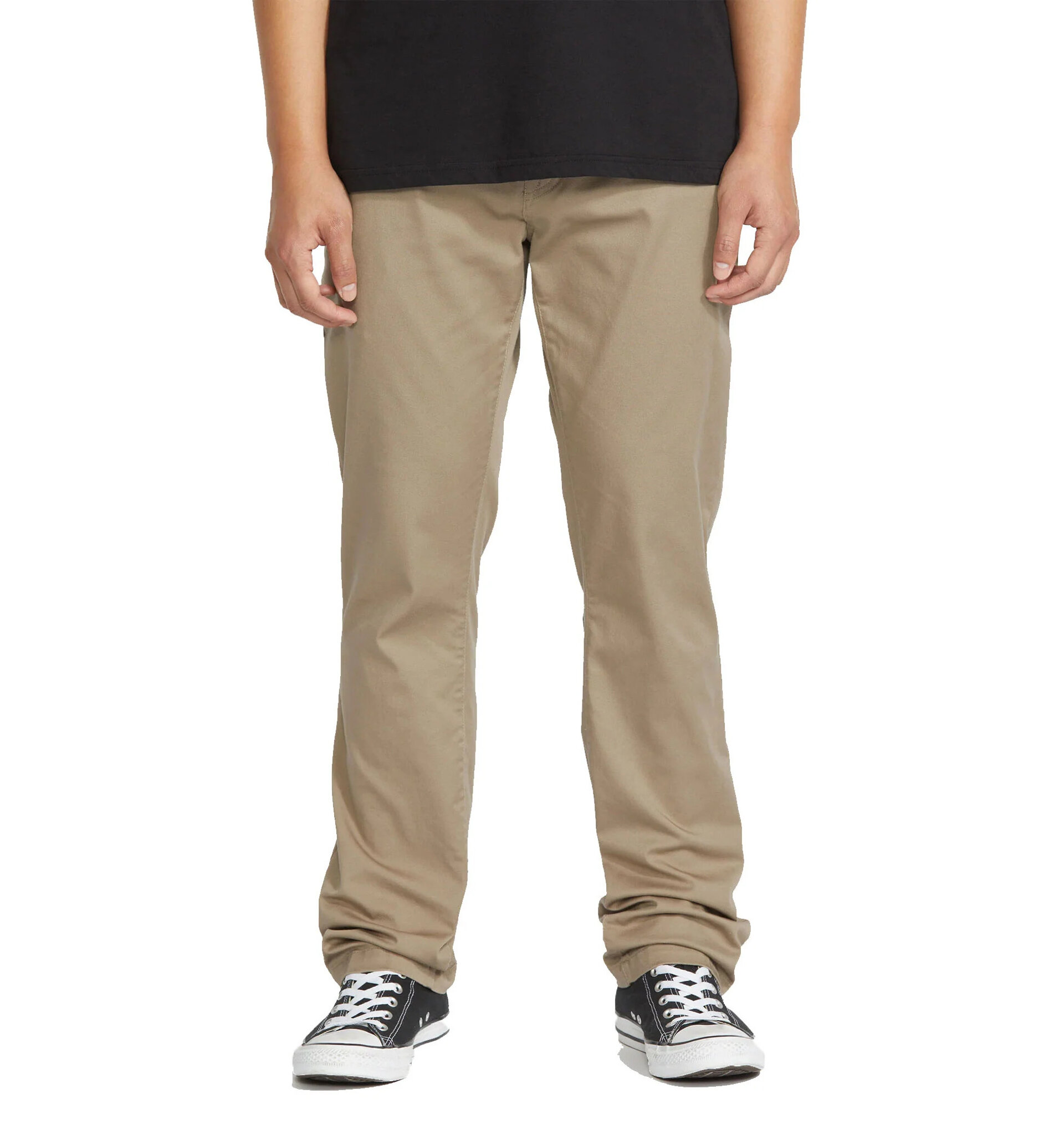 Volcom pánské kalhoty Frickin Modern Stretch Khaki | Zelená | Velikost 34 x 34