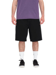Volcom pánské kraťasy Billow Denim Short 22 Black | Černá | Velikost 34 | 100% bavlna