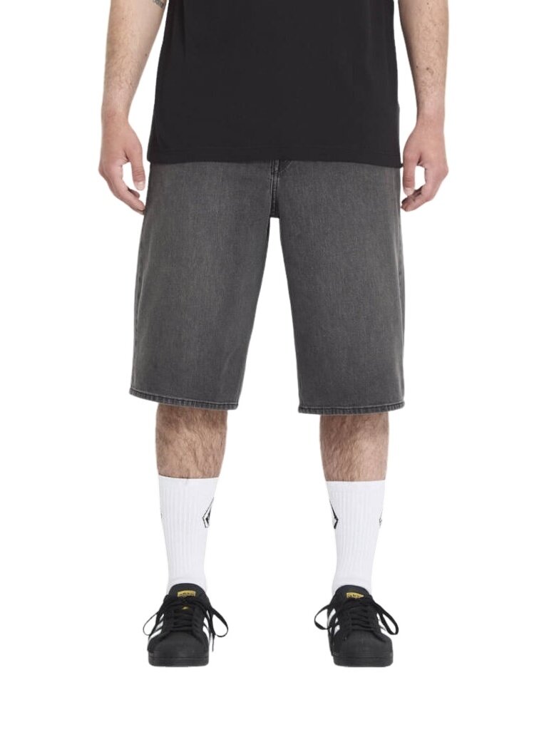 Volcom pánské kraťasy Chillow Denim Short 24 Black Grey | Černá | Velikost 32