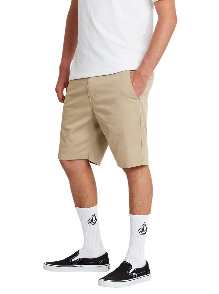 Volcom pánské kraťasy Frickin Mdrn Stch 19 Khaki | Písková | Velikost 31