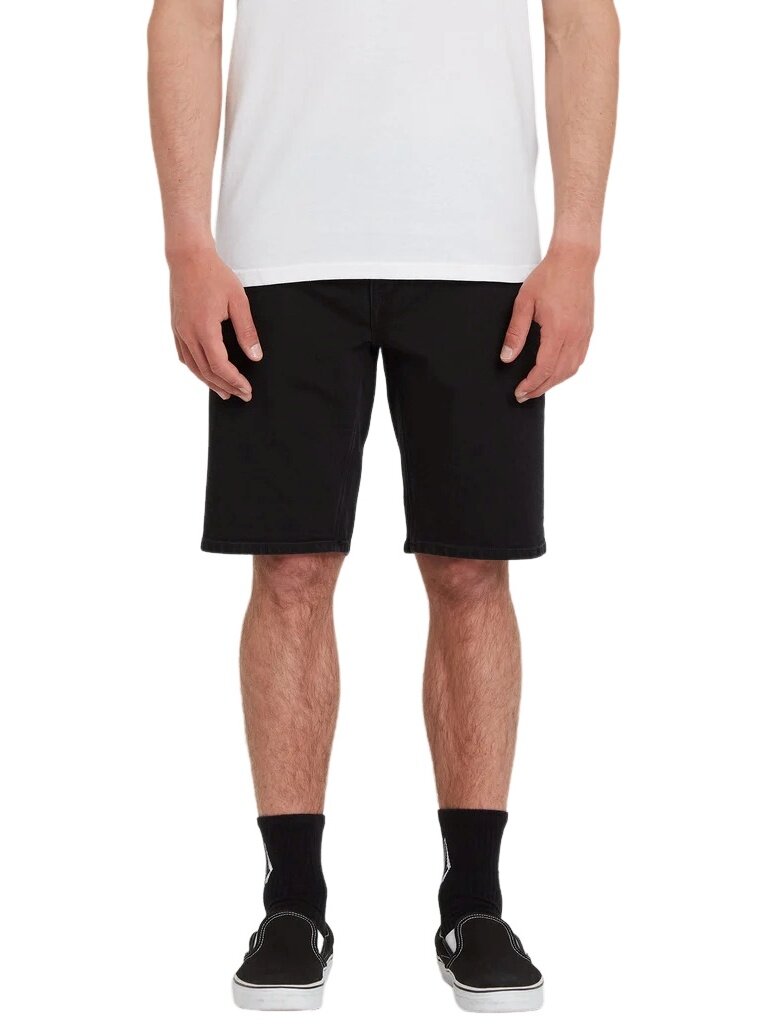 Volcom pánské kraťasy Solver Denim Short Black Out | Černá | Velikost 32 | 100% bavlna