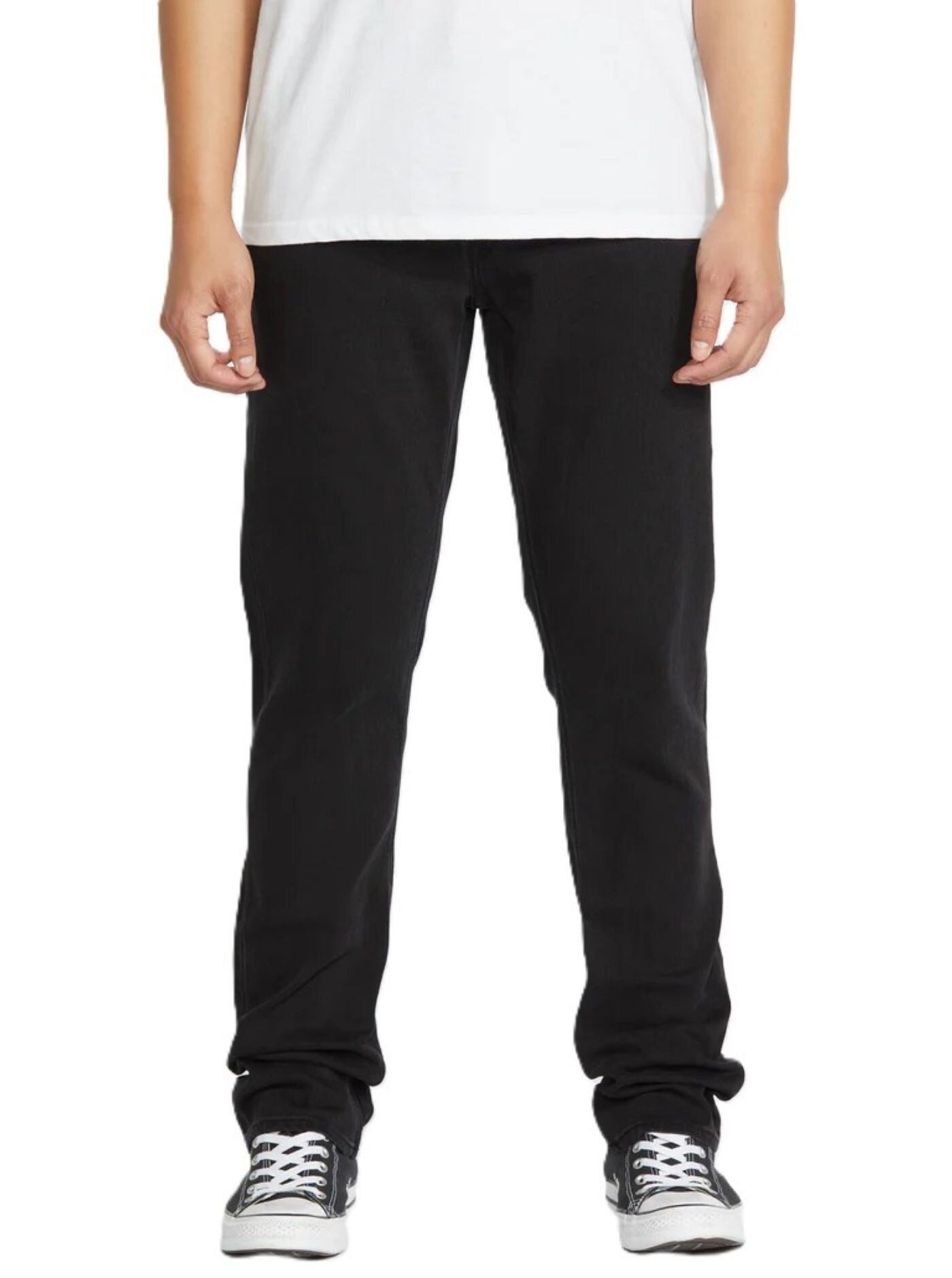 Volcom pánské rifle Vorta Denim Black Out | Černá | Velikost 32 x 32