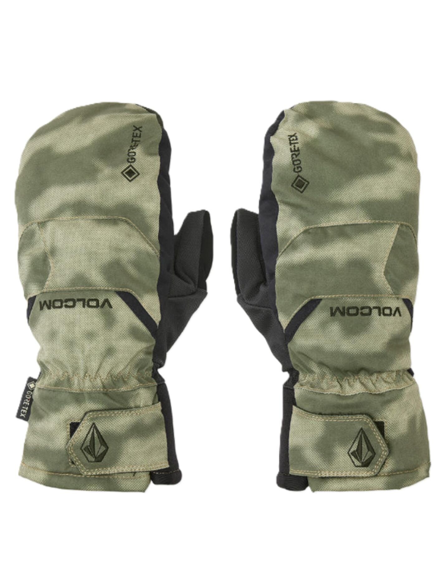 Volcom pánské rukavice Stay Dry Gore-Tex Mitt Camouflage | Maskáč | Velikost M