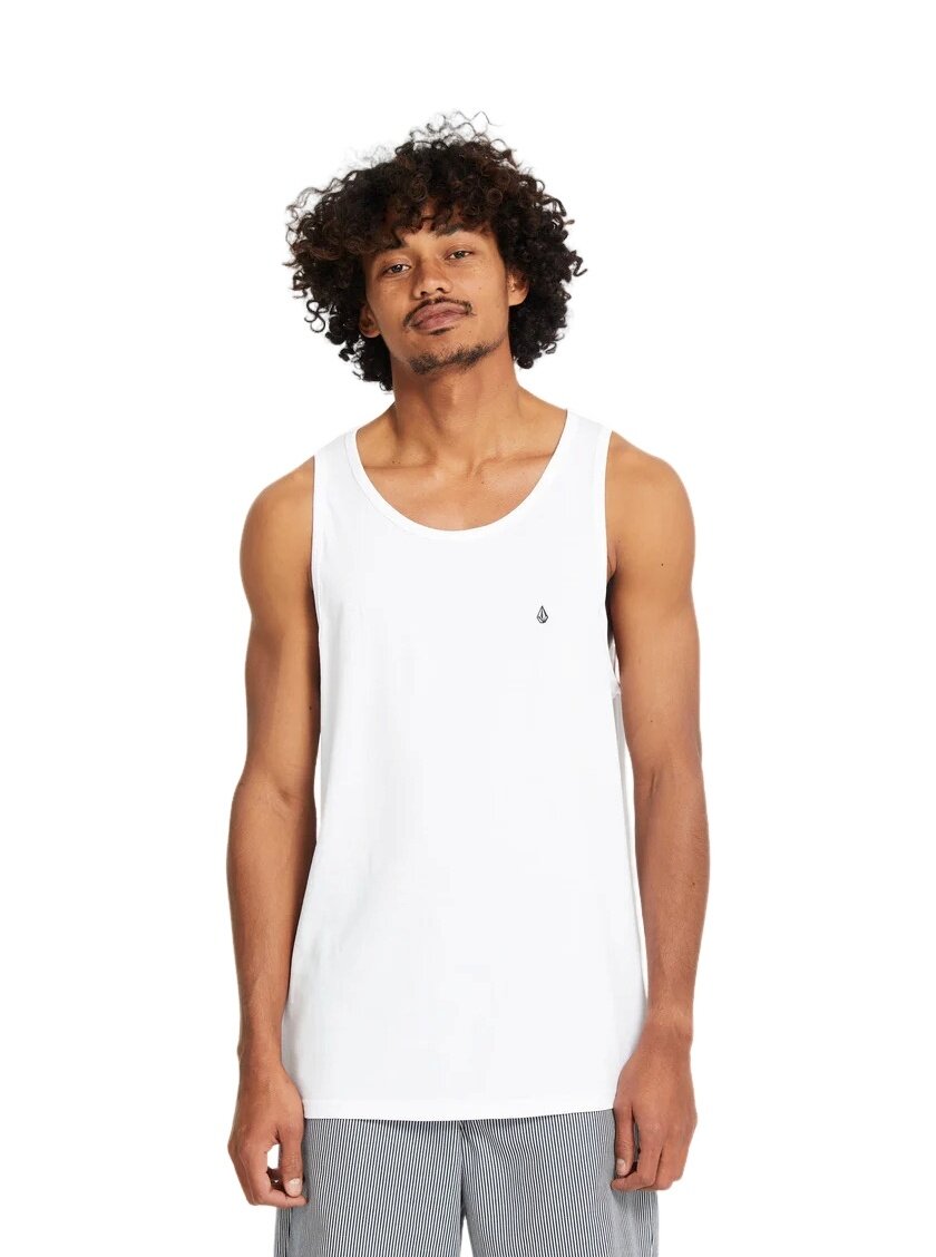 Volcom pánské tílko Stone Blanks Bsc Tt White | Bílá | Velikost L | 100% bavlna