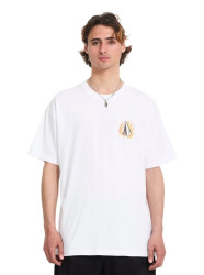 Volcom pánské tričko Double Fantasy Lse Sst White | Bílá | Velikost M | 100% bavlna