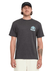 Volcom pánské tričko Solstice Hth Sst Heather Black | Černá | Velikost XL
