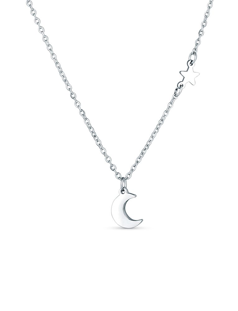 Vuch Náhrdelník s přívěskem měsíce Kiral Silver