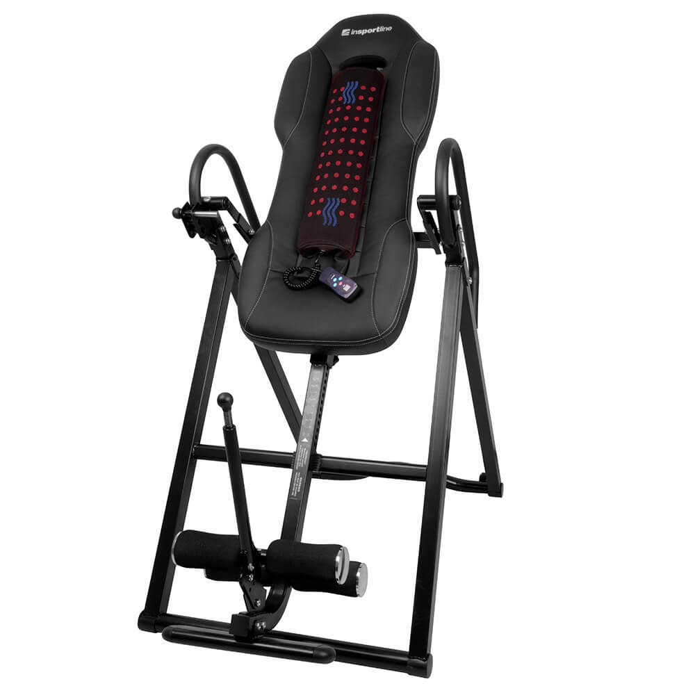 Vyhřívané autotrakční lehátko inSPORTline Inverso Heaty černá