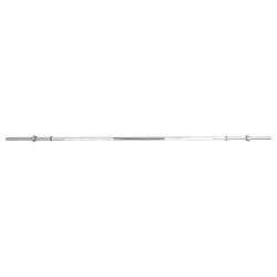 Vzpěračská tyč inSPORTline Welenorty 220cm/30mm • rovná • se závitem a objímkami