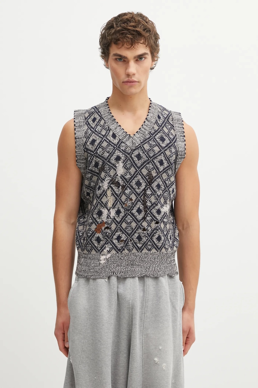 Wales Bonner  Vlněná vesta  Sibling Knit Vest