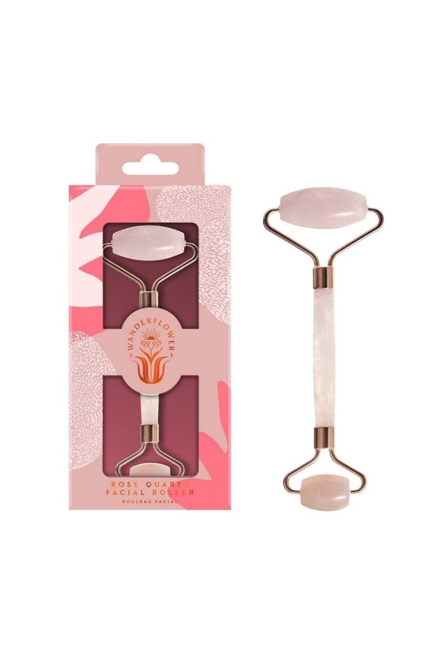Wanderflower  Masážní váleček na obličej  Rose Quartz