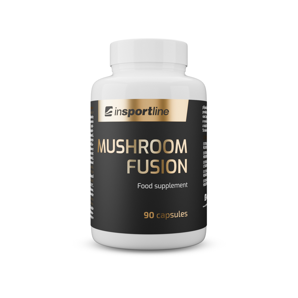 Wellness směs hub inSPORTline MushroomFusion, 90 kapslí