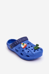 WJ1 Dětské pěnové lehké sandály Crocs Modre Sweets