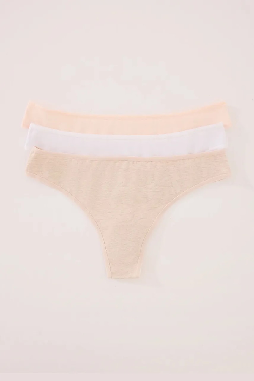 women'secret  Bavlněná tanga  3-pack