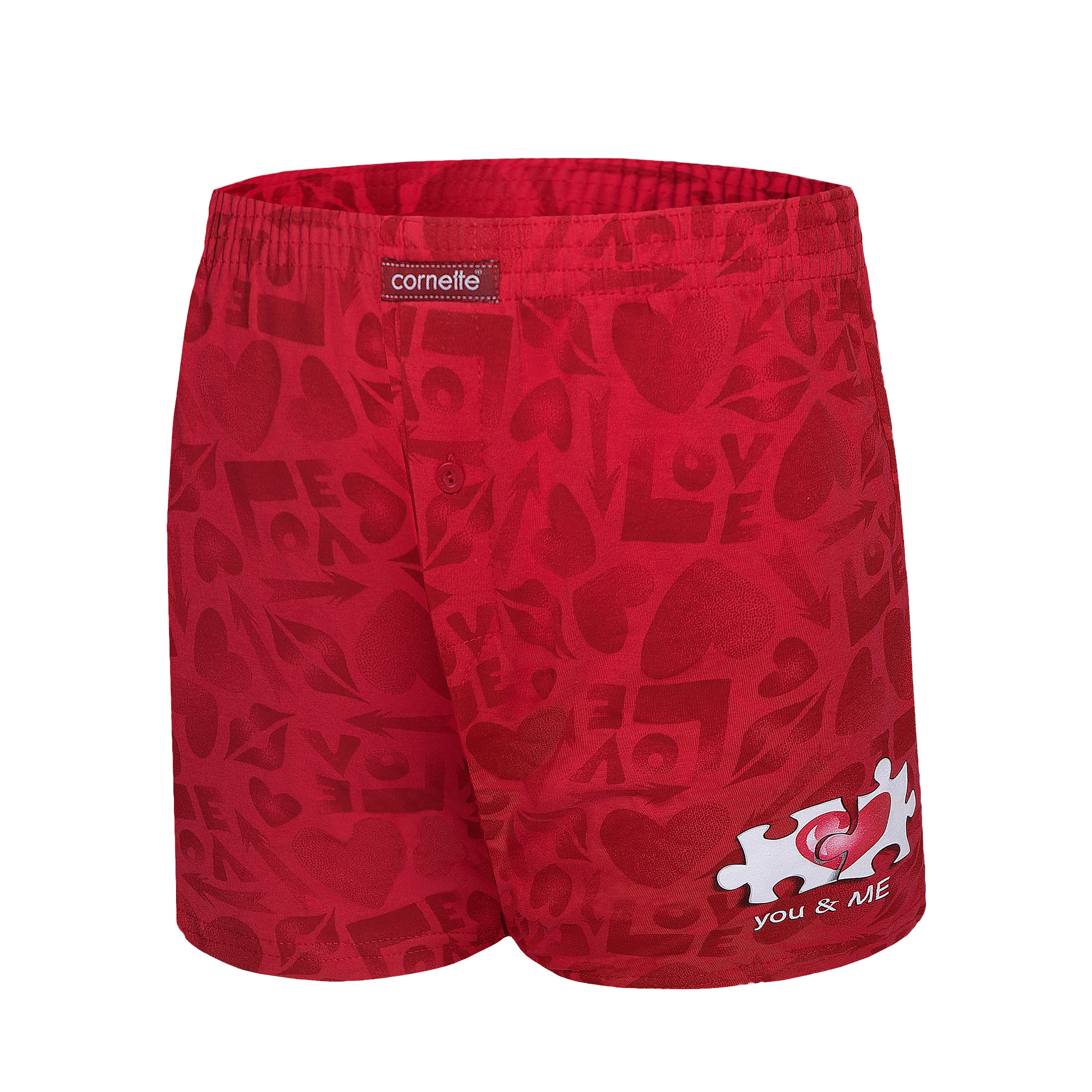You & Me 2 Boxerky 015/09 Red Red