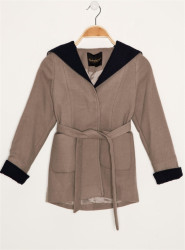 Z8002 DEWBERRY GIRLS COAT-BEIGE