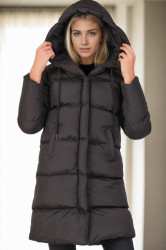 Z9687 DEWBERRY WOMEN'S COAT-BLACK