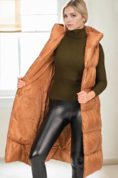 Z9734 DEWBERRY XEXESE WOMEN'S VEST-CAMEL