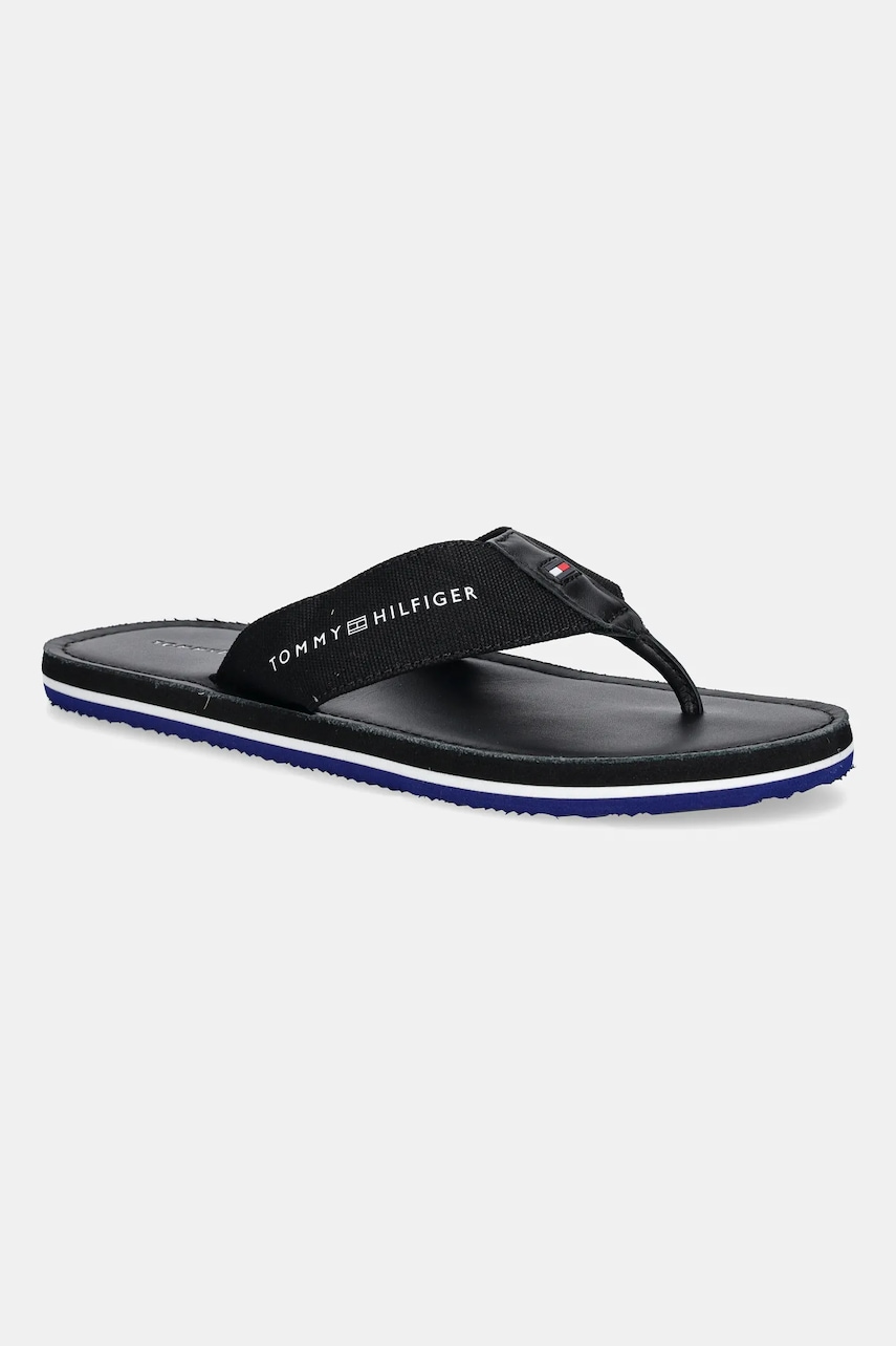Žabky Tommy Hilfiger HILFIGER LEATHER BEACH SANDAL