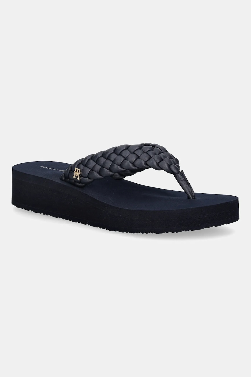 Žabky Tommy Hilfiger TH WEDGE CORNROW BEACH SANDAL