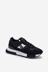 Zateplené pánské sneakers na platformě Lee Cooper LCJ-25-03-3378M černé