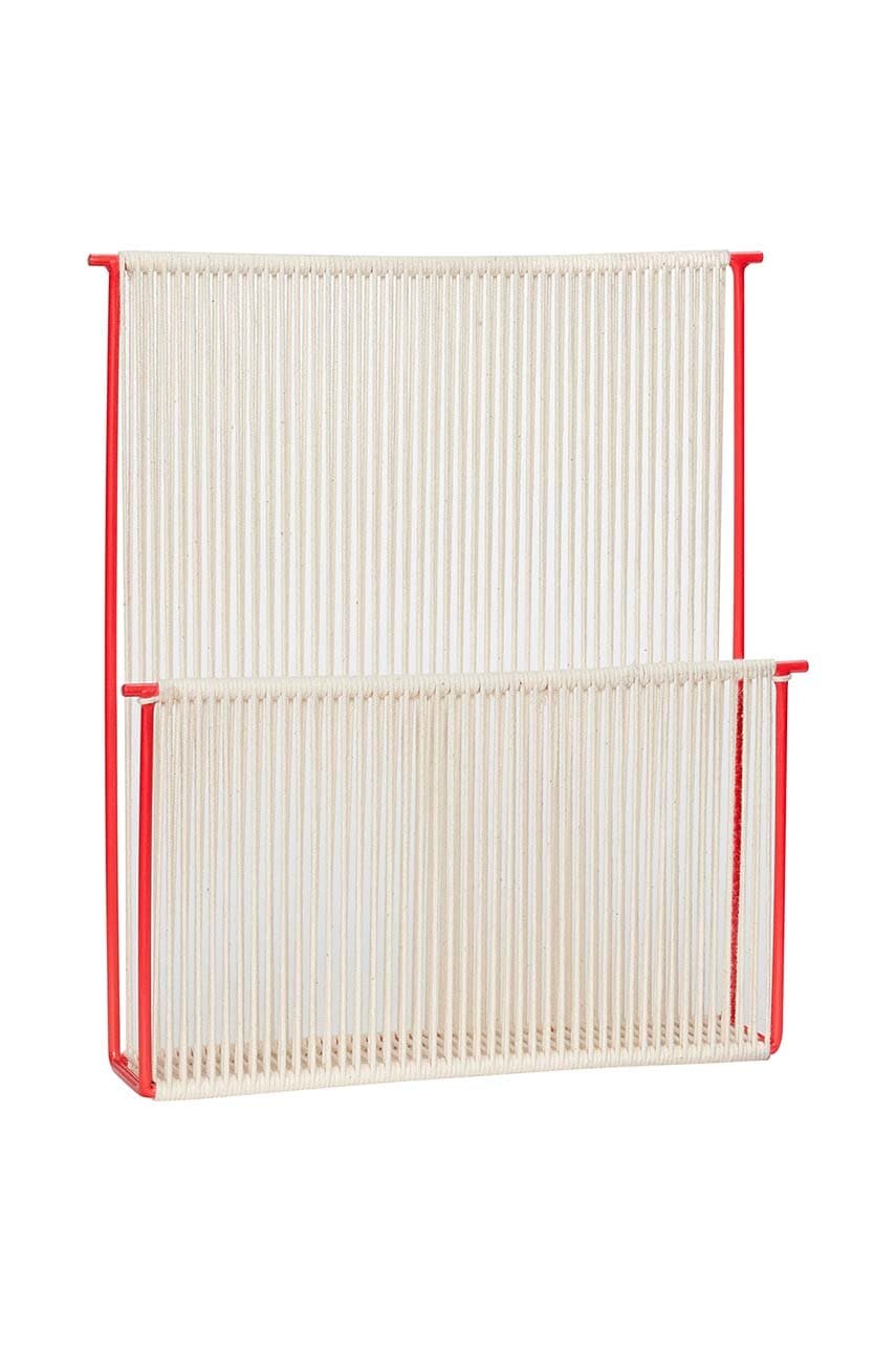 Závěsná police Hübsch String Wall Magazine Holder