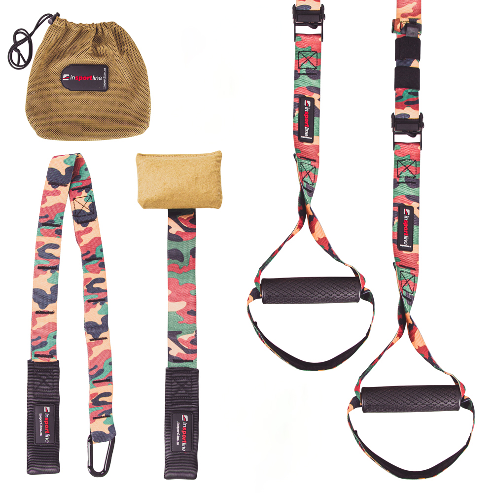 Závěsný posilovací systém inSPORTline MultiTrainer army-maskáčová