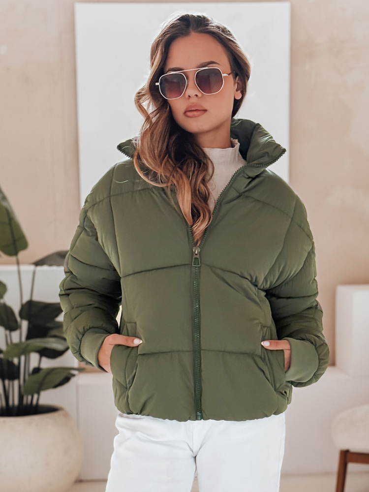 Zelená dámská zimní bunda VIBEGIRL